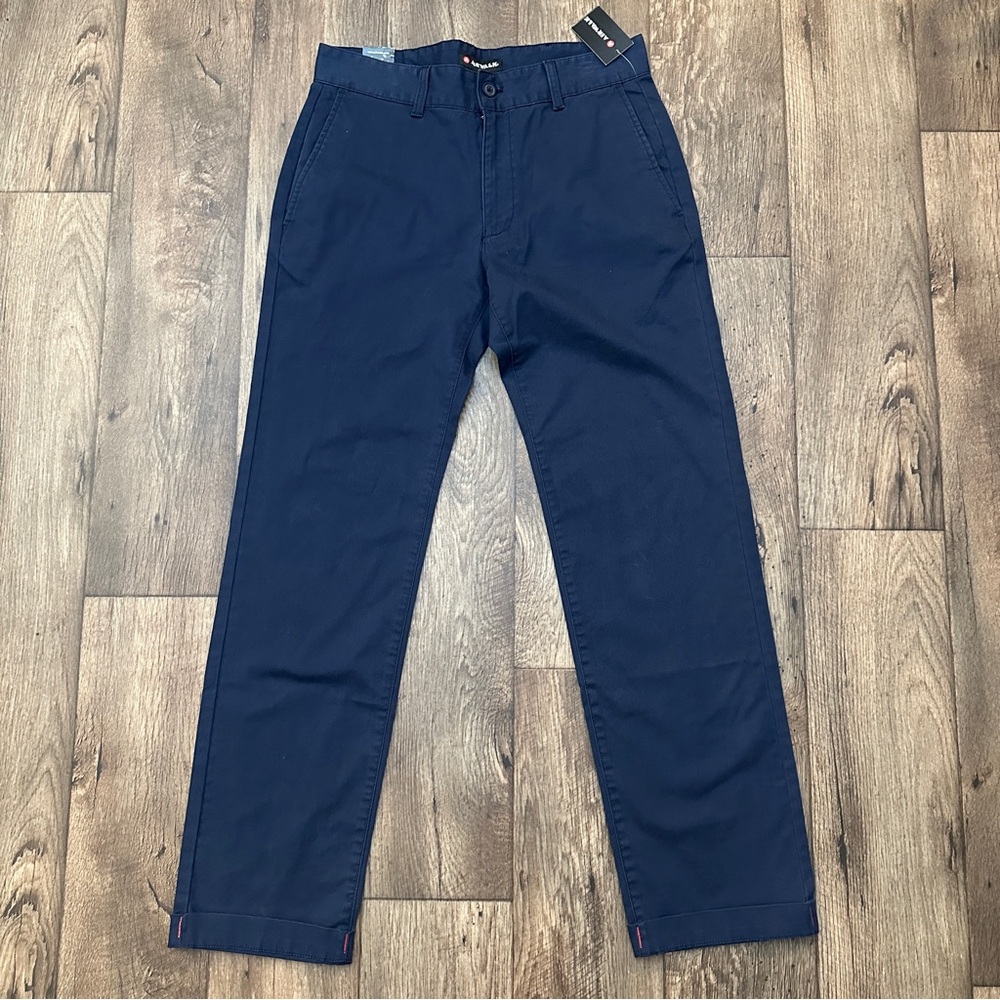 Airwalk Stay Fast Chino Cotton Casual Pants Mens Size 32x32 Blue Marine
